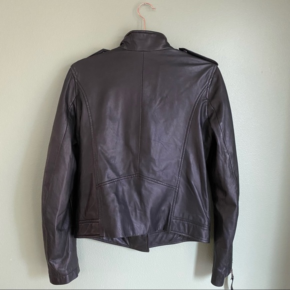 WILLIAM RAST LEATHER Moto Ruffle Jacket - Picture 6 of 6